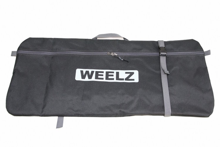 Самокат Weelz Rock с чехлом черно-зеленый